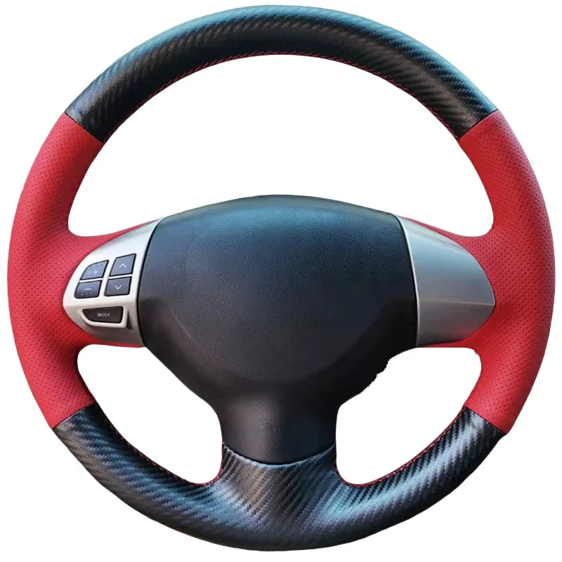 Stuurwielhoes van koolstofvezelleer voor Mitsubishi Lancer Outlander ASX