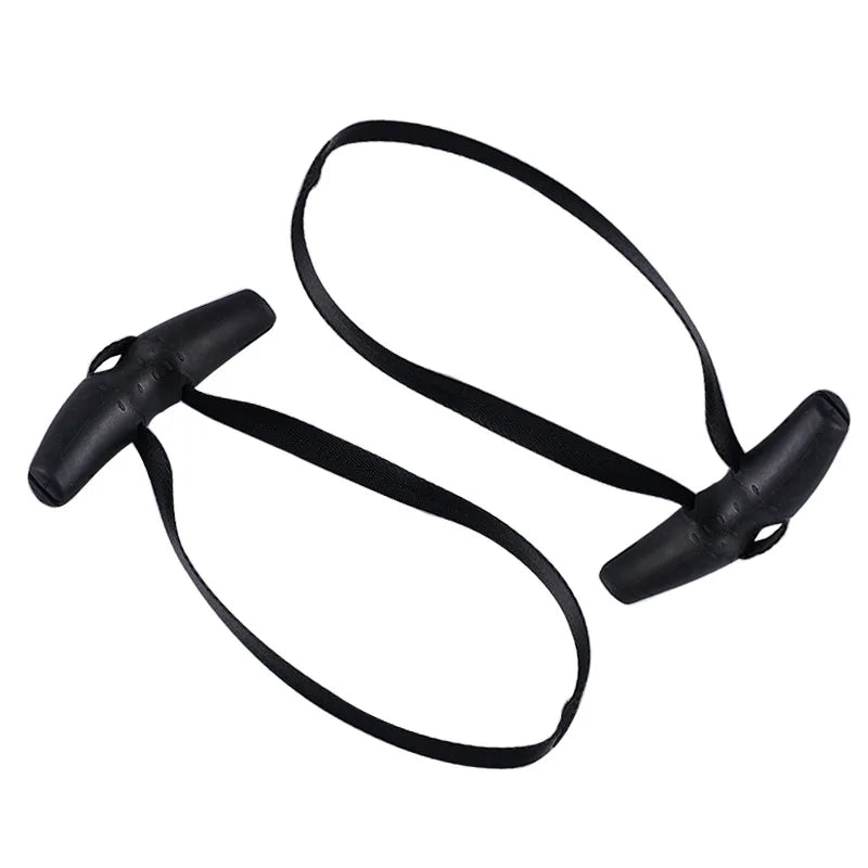 Heavy Duty Pull Up Handles - Rubber Neutral Grip, Multifunction Gym Equipment black-1pair