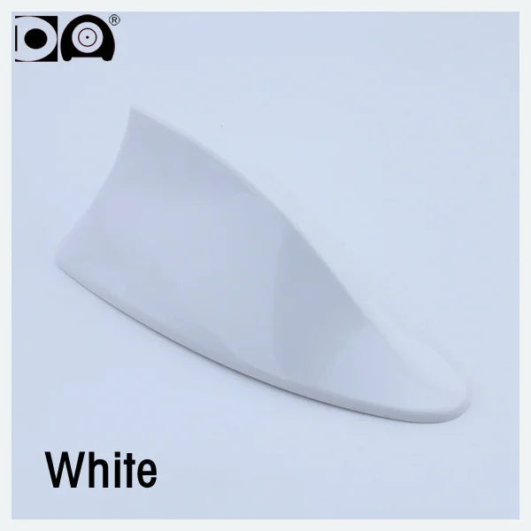 Universal Shark Fin Antenna &ndash; Enhanced FM/AM Radio Signal White