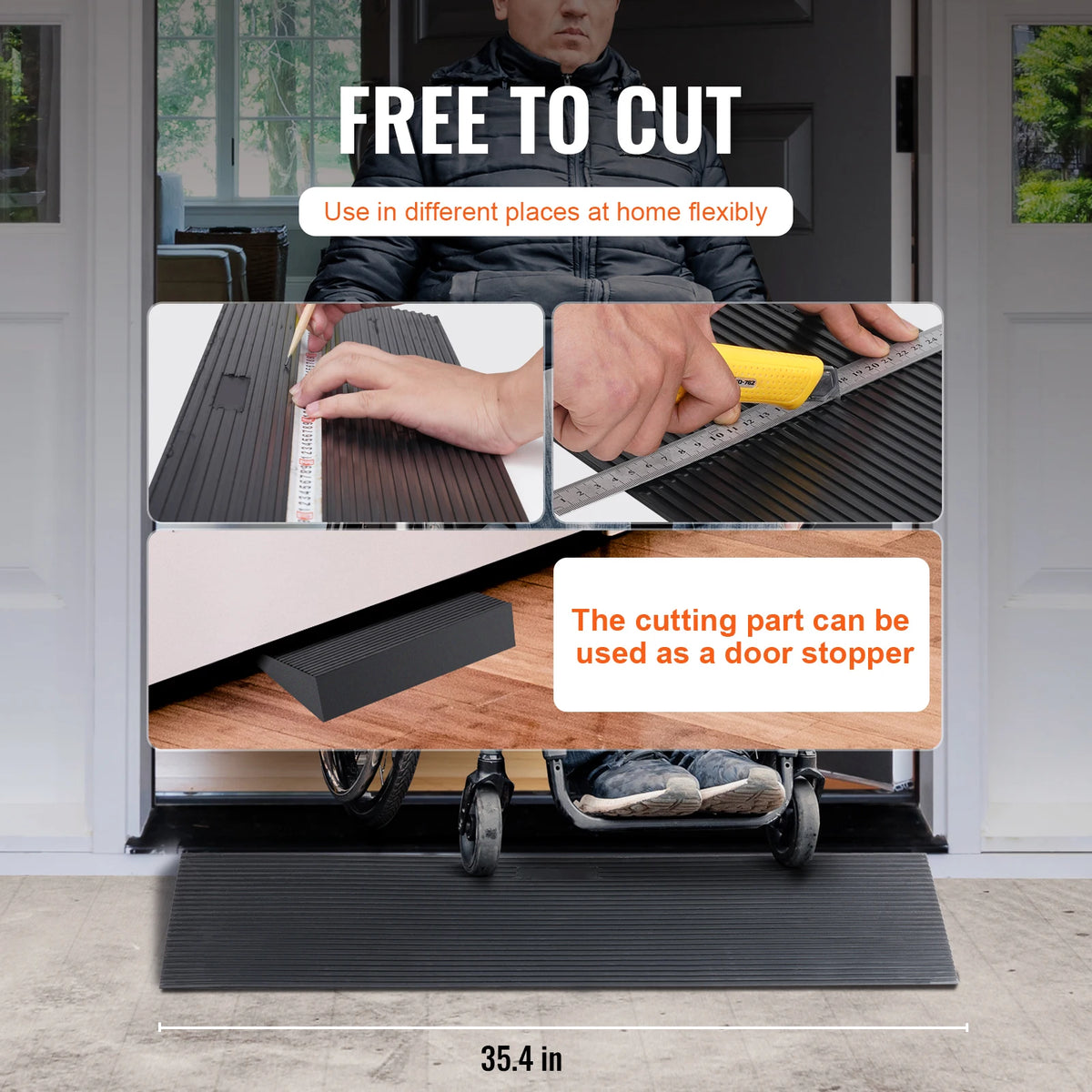 SucceBuy 1.2 Rise Threshold Ramp &ndash; With Double Sided Tape