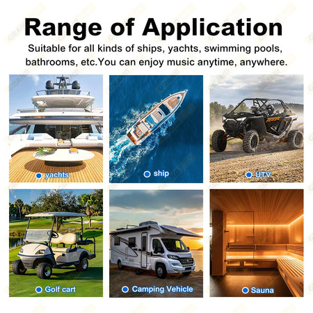 6.5 Inch 120W Marine Speaker - Waterproof Weatherproof