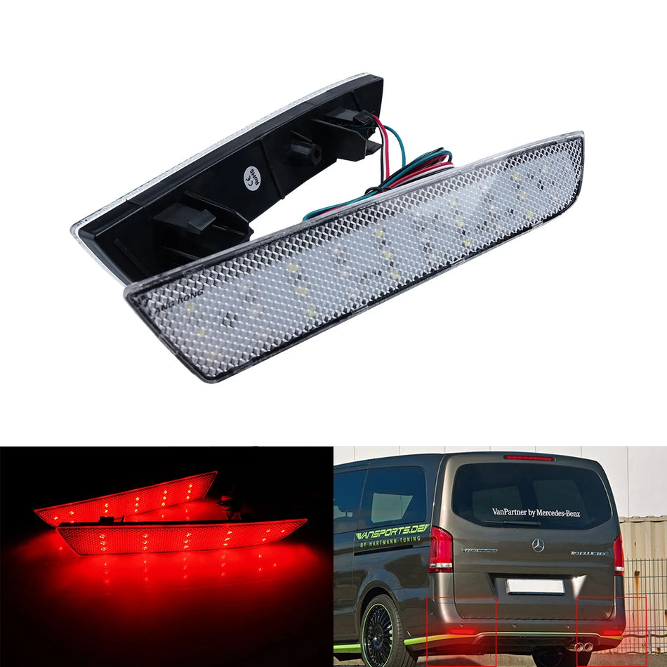 LED svjetla odbojnika prozirna leća za Mercedes-Benz W447 Vito Tourer Dualiner V-Class 2014-2019