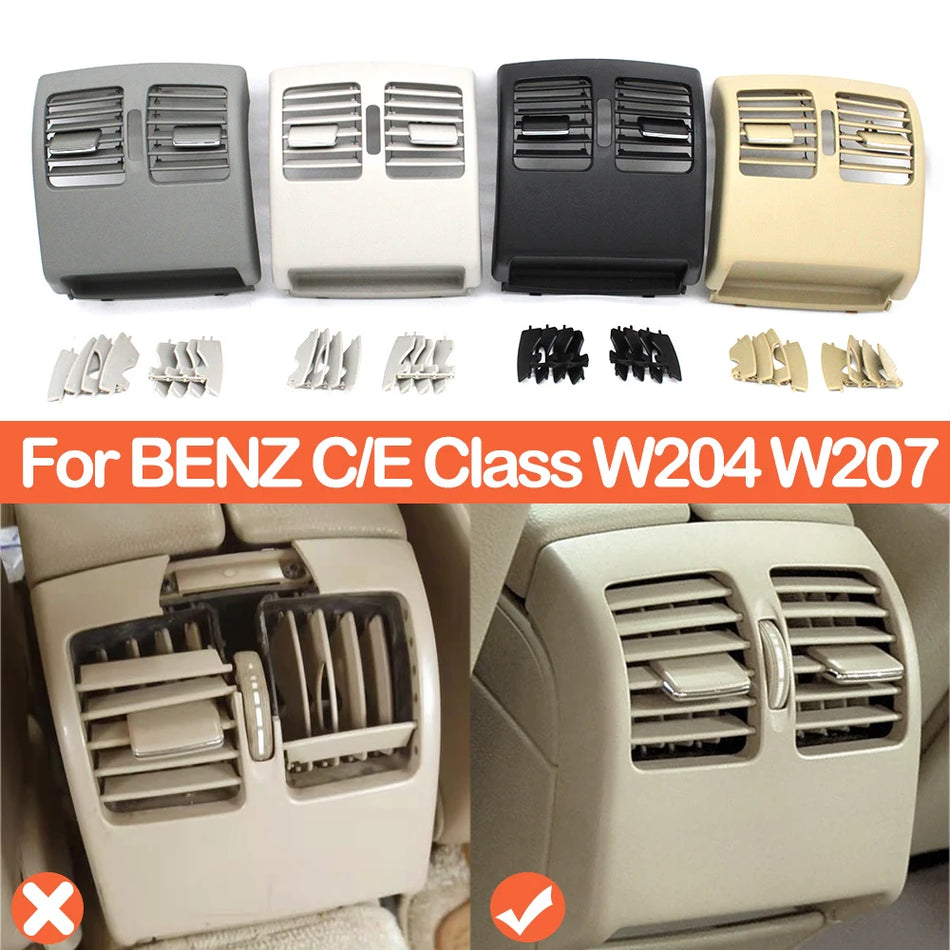 Rear Air Conditioning Vent Grille for Mercedes-Benz C Class E Class Coupe W204 W207 PC ABS