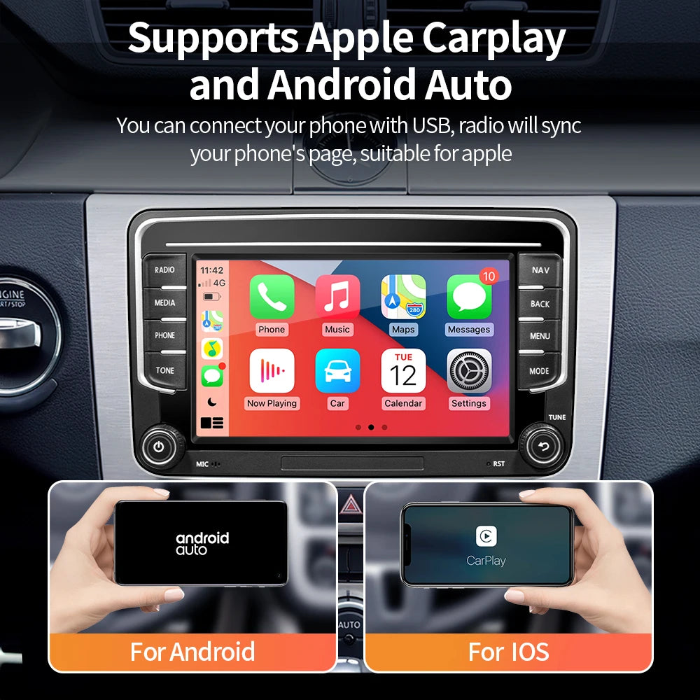 7Inch Android 13.0 Car Radio - WiFi Bluetooth Player