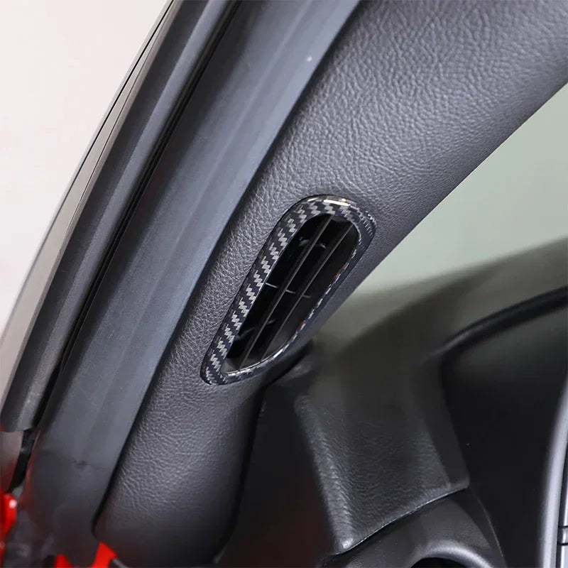 Carbon Fiber A Pilaar Luidspreker Mesh Cover Voor Corvette C6