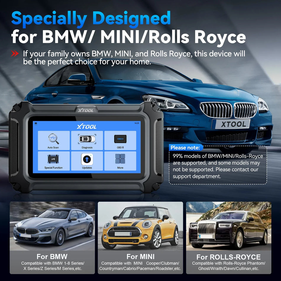 XTOOL IP500 Bidirectional Scanner for BMW MINI Full System ECU Coding