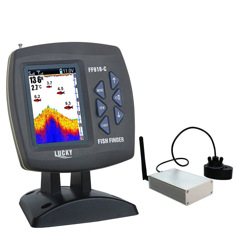 LUCKY FF918-CWLS Wireless Fish Finder - 980ft Range, 45&deg; Sonar
