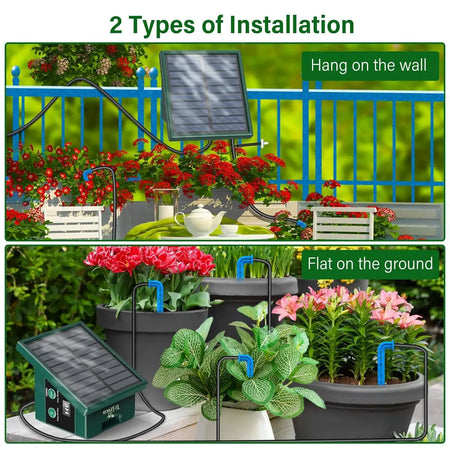 Solar Irrigation System For Garden Balcony &ndash; Drip Irrigation