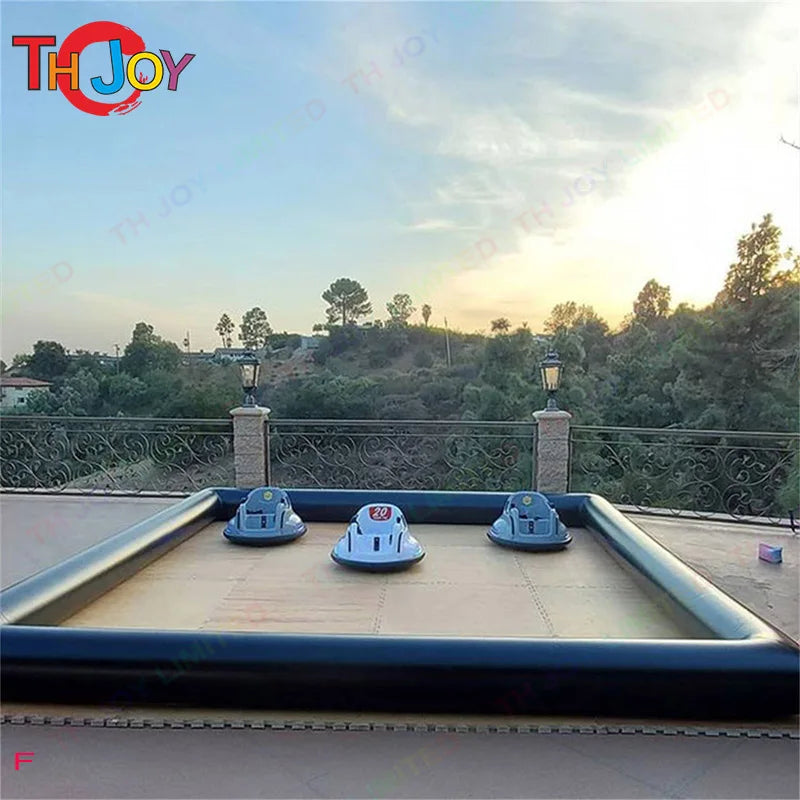 20x20ft Φουσκωτή Πίστα Αγώνων Αυτοκινήτων για Παιδιά Εξωτερικού Χώρου