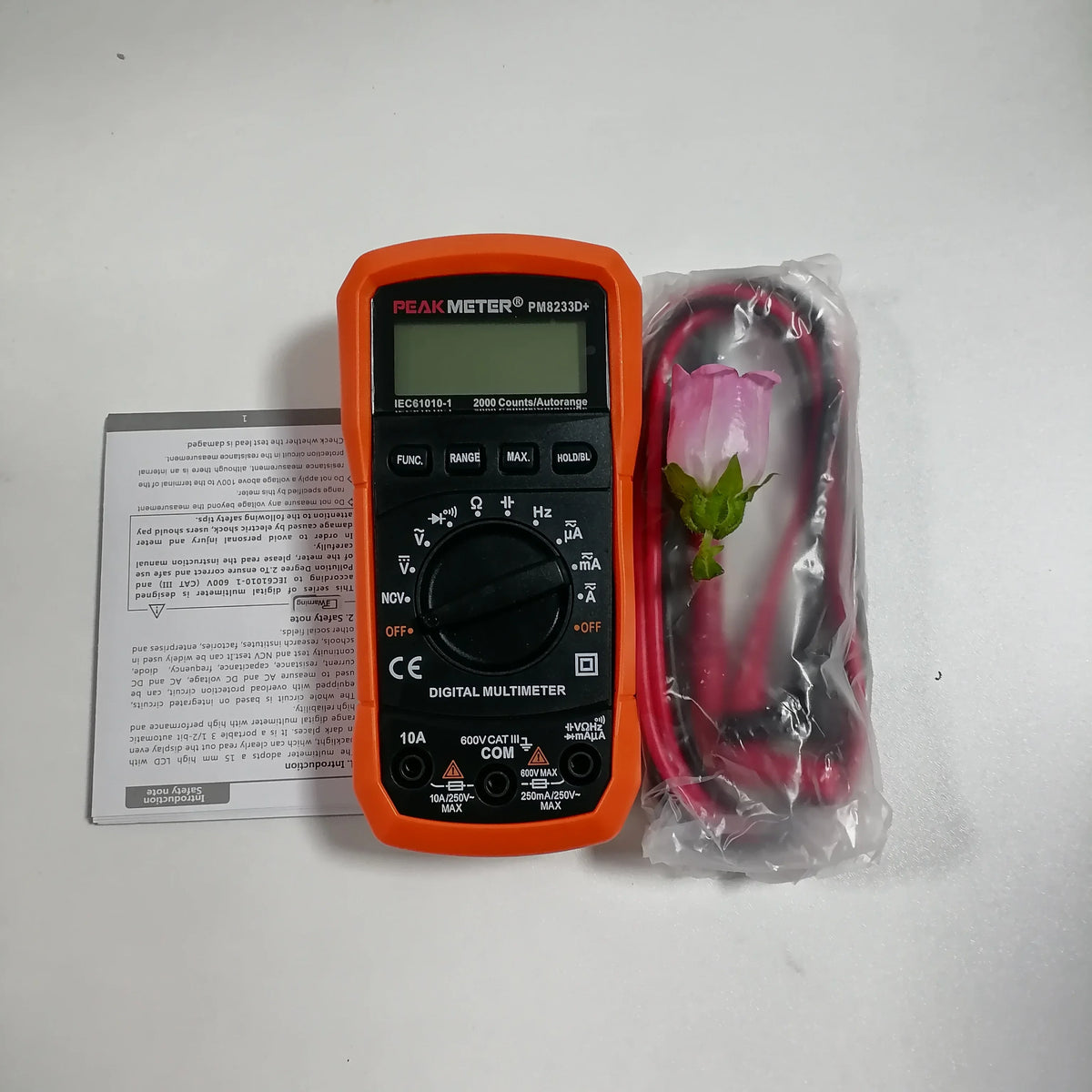 PM8233D Plus &ndash; Auto Range Digital Multimeter NCV Tester PM8233D plus no box