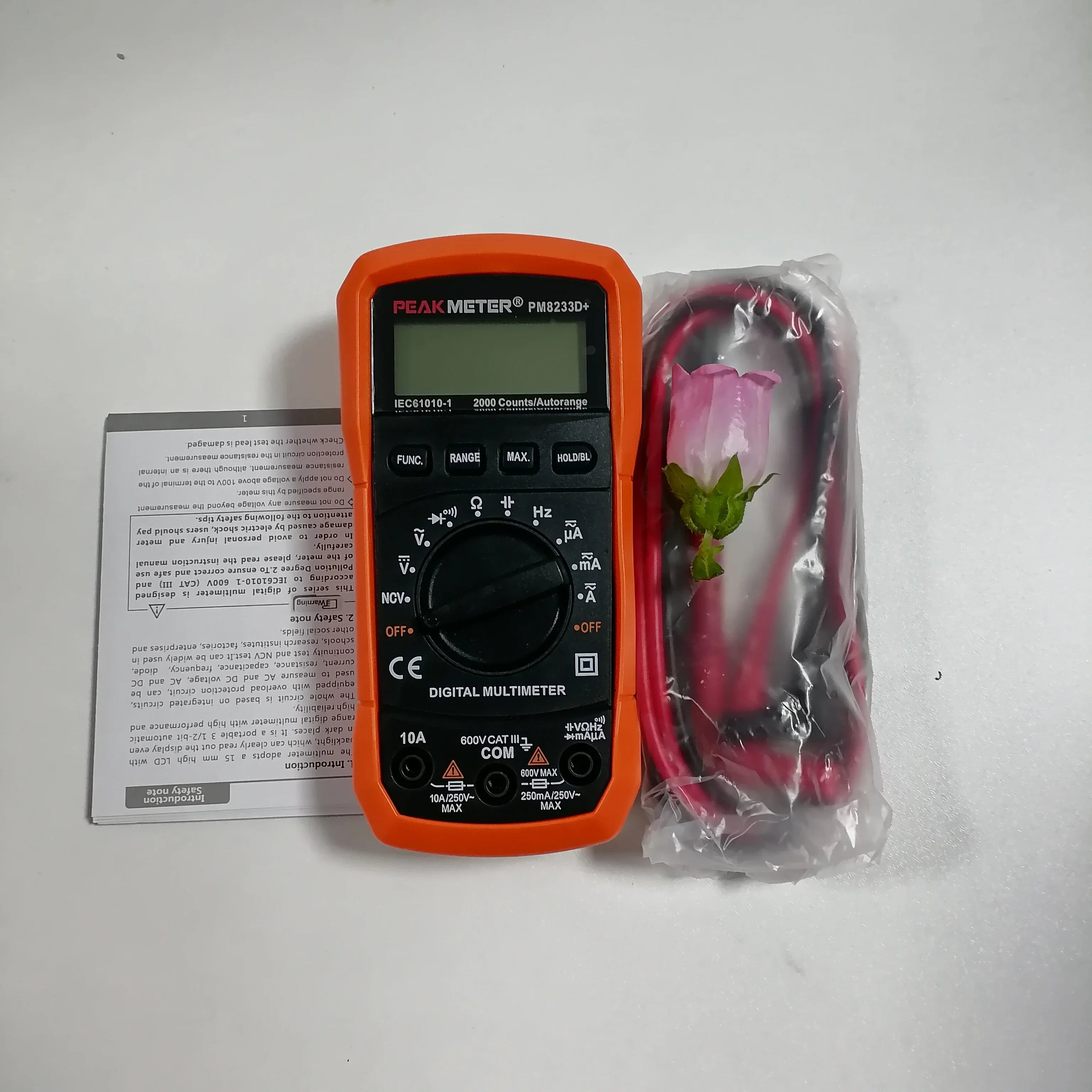 PM8233D Plus &ndash; Auto Range Digital Multimeter NCV Tester PM8233D plus no box