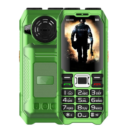Rugged Mobile Phone M6000 &ndash; Big Keyboard For Elderly Green / Standard