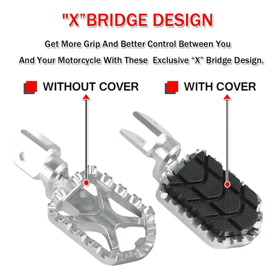 Motorcycle Scaffolding Footrests Foot Pegs For BMW R12 R 12 2024 2025 2026 R1200GS R 1200GS GS1200 Aluminum FootPegs Accessories by InterCyprus Trading Ltd