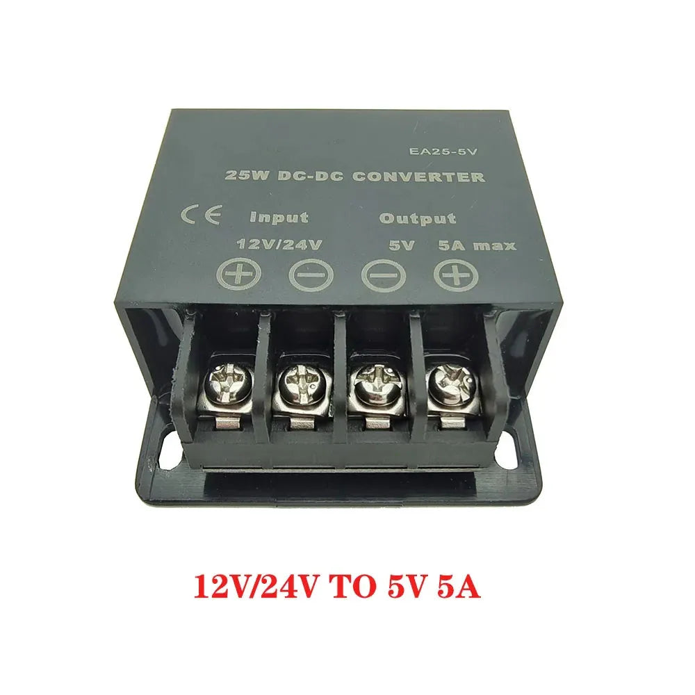 DC DC Converter &ndash; Efficient Voltage Regulation for Car Power Supply 12-24V to 5V 5A / 12V-24V / 5V