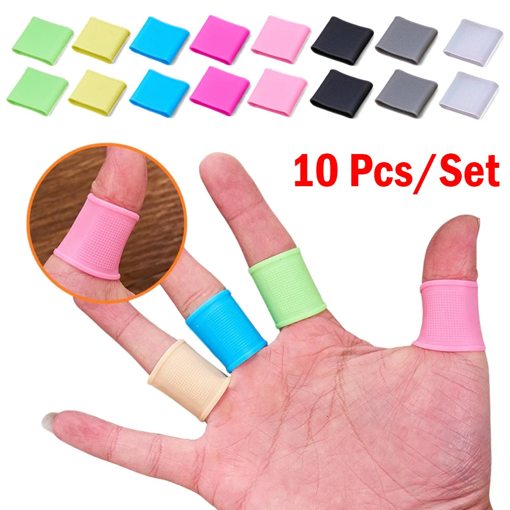10Pcs Sports Finger Sleeves &ndash; Medical-Certified Silicone Protection