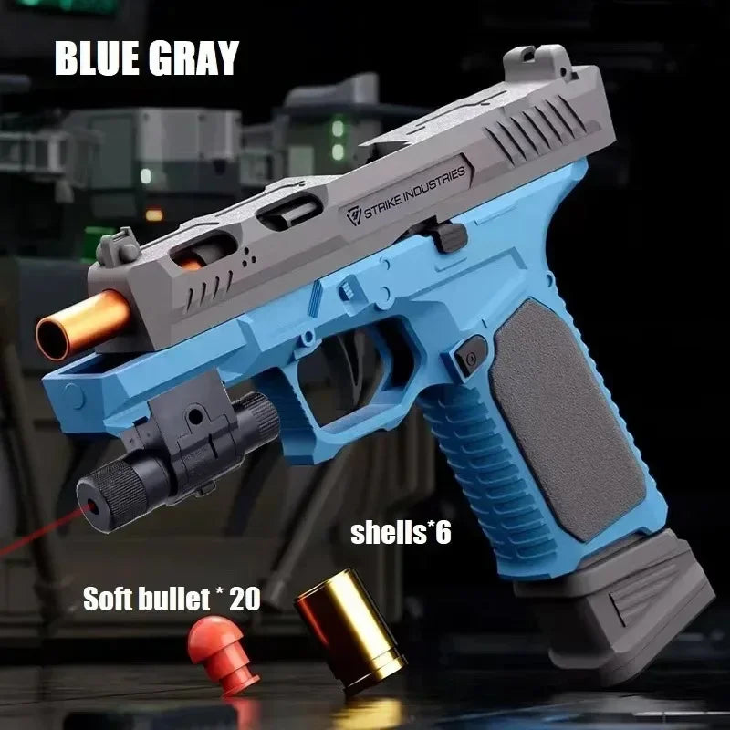 G17 Soft Bullet Blowback Toy Gun g17blue