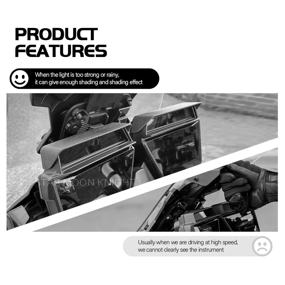 Yamaha Tracer 9 Tracer 9 GT Visir Instrumentbeskyttelsesdæksel Solmålerbeskytter, Holdbar Plastik