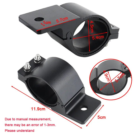 Universal Tube Clamp Approx 1.7"/1.9" Bull Bar Mounts Bracket Kit for LED Work Lights Bracket Off Road Vehicle SUV ATV Boat by InterCyprus Trading Ltd
