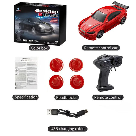 KF20 1:64 RC Drift Car &ndash; Four-Wheel High-Speed Power KF20-Red / CHINA