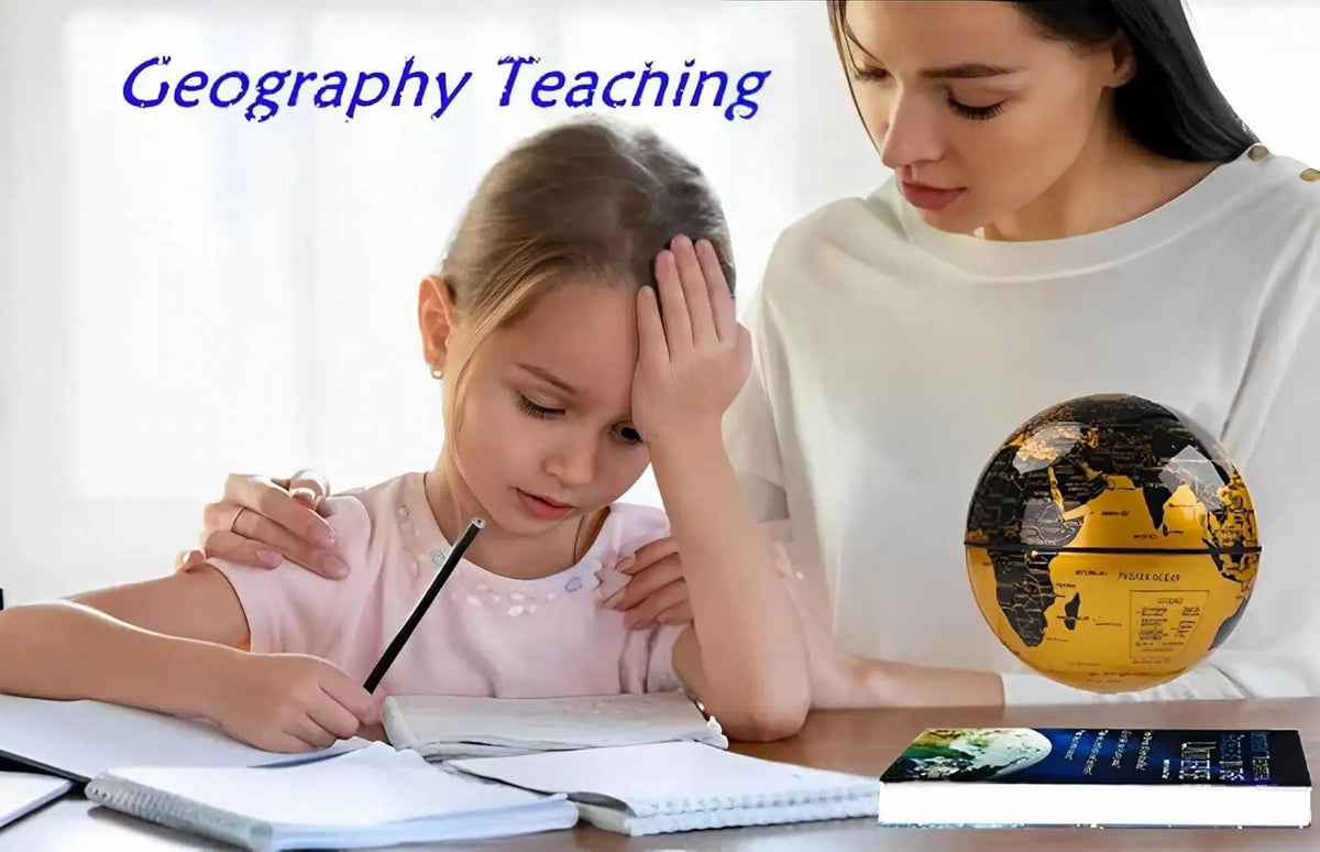 Levitating Globe with Book-Shaped Base &ndash; 360&deg; Rotating Magnetic Floating World Globe for Home Decor &amp; Educational Gift