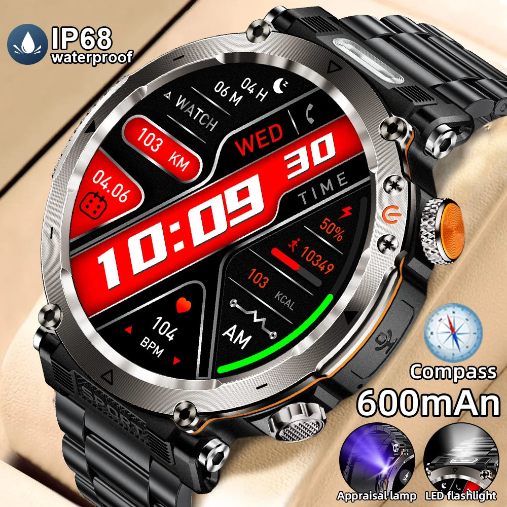 Outdoor Smart Watch Men LED Flashlight &ndash; Long Battery Life