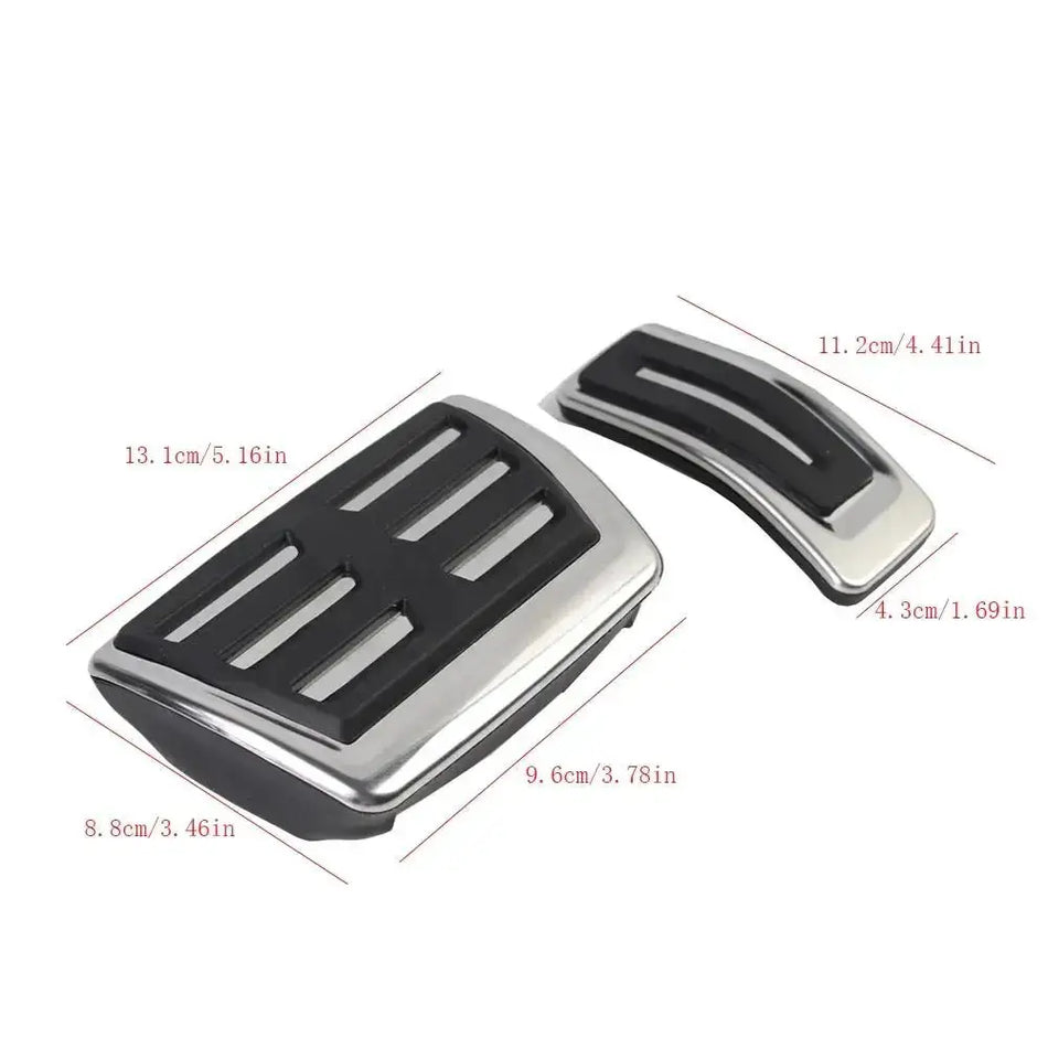 LHD Foot Pedal Covers For Audi A4 B9 A6 C8 Q5 Q7 Q8 A7 Interior Pads by InterCyprus Trading Ltd