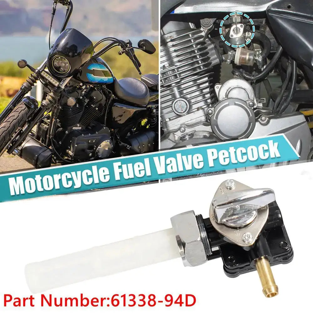 61338-94D Fuel Valve Petcock with Male Thread Fit for Harley FLST FXST FLT FXD 1995-2001 Motorcycle Parts by InterCyprus Trading Ltd