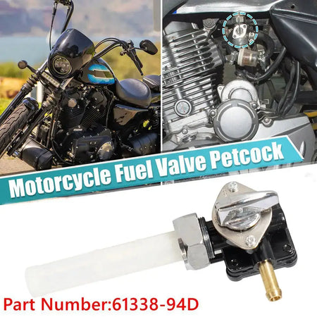 61338-94D Fuel Valve Petcock with Male Thread Fit for Harley FLST FXST FLT FXD 1995-2001 Motorcycle Parts by InterCyprus Trading Ltd