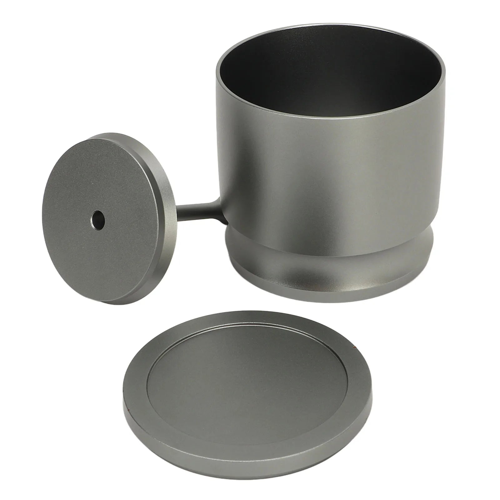 Aluminum Alloy Coffee Dosing Cup 58mm &ndash; Anti Spill GRAY