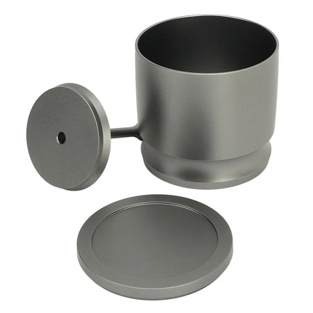 Aluminum Alloy Coffee Dosing Cup 58mm &ndash; Anti Spill GRAY