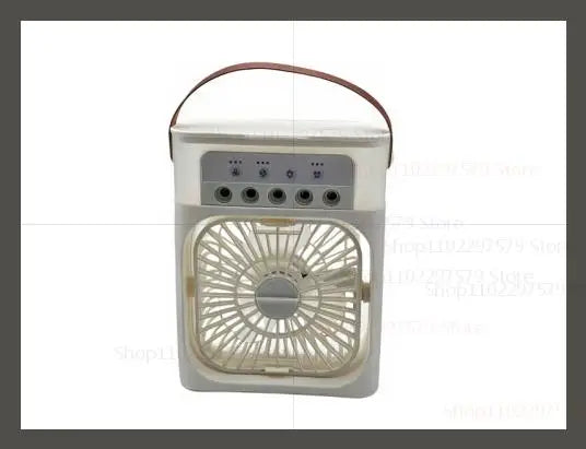 3-in-1 Portable Air Cooler Fan Humidifier with LED Light White