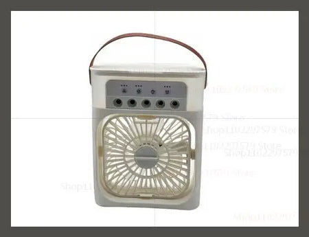 3-in-1 Portable Air Cooler Fan Humidifier with LED Light White