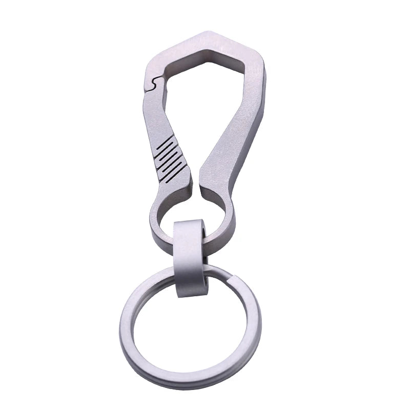 Luxury Titanium Keychain - Ultra Lightweight Carabiner for Men