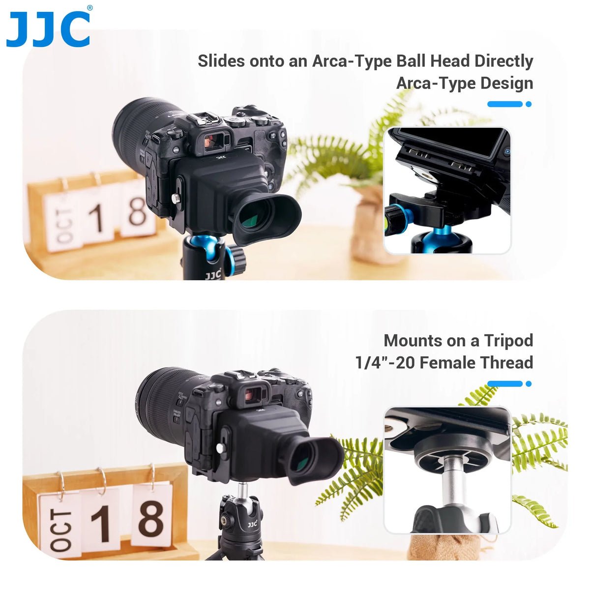 JJC 3X LCD Viewfinder for Cameras - Fits Sony, Nikon, Canon