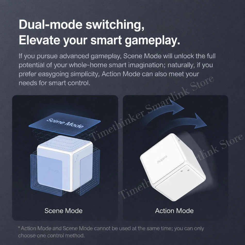 Cubo Mágico Aqara Zigbee 3.0 Interruptor Remoto para Casa Inteligente com Controlo por Gestos