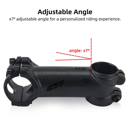31.8mm Adjustable Bike Stem Aluminum - Seven Degree Tilt