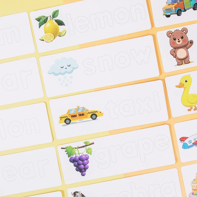 Wooden Alphabet Puzzle Animals Set - Word And Letters