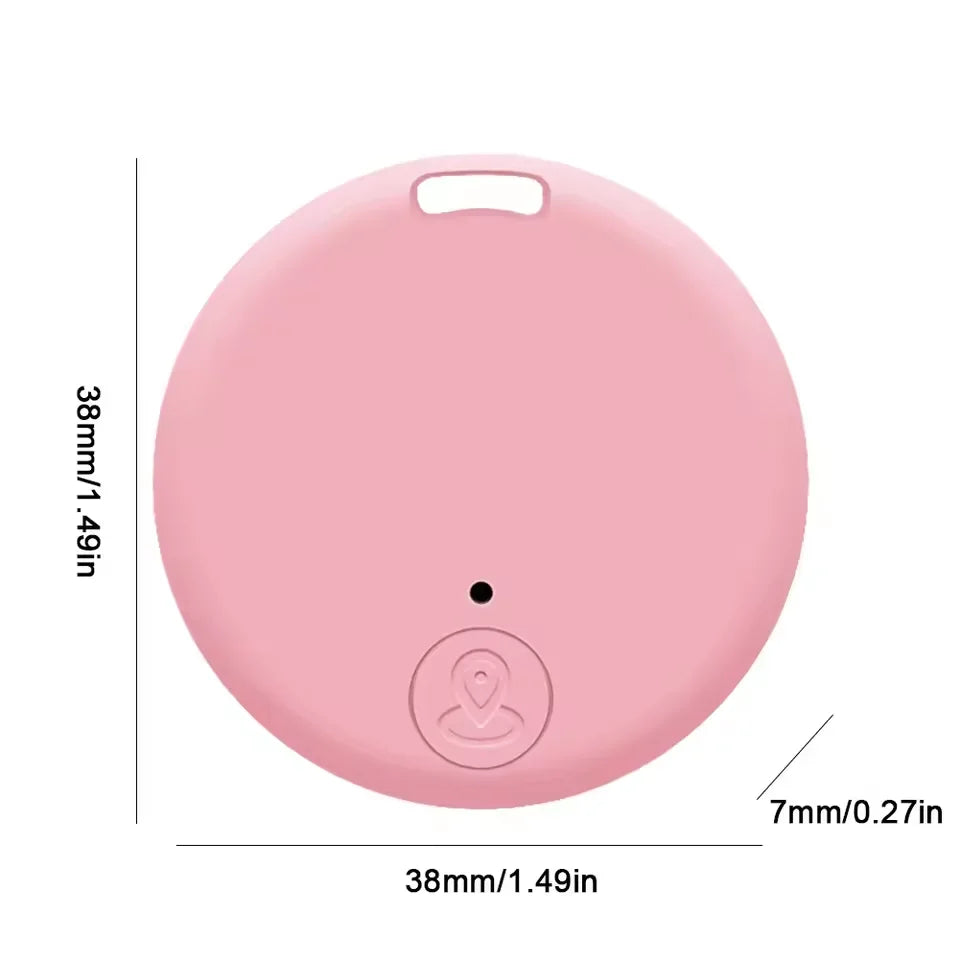 Smart Mini GPS Tracker - Anti-Lost Bluetooth Locator for Pets, Kids, and Valuables Pink