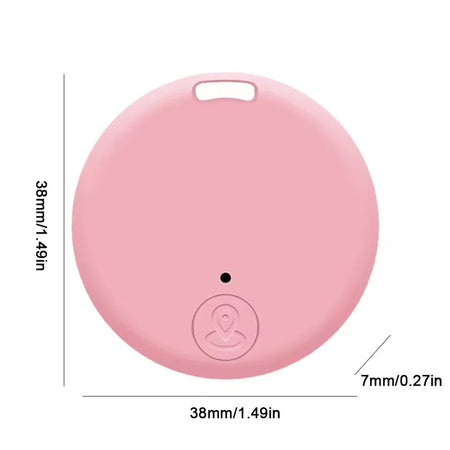 Smart Mini GPS Tracker - Anti-Lost Bluetooth Locator for Pets, Kids, and Valuables Pink