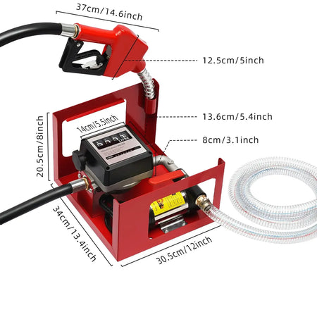 Suction Pump Kit 45/50/60L/min &ndash; Self Priming Oil Extractor 50L min 550W / GERMANY