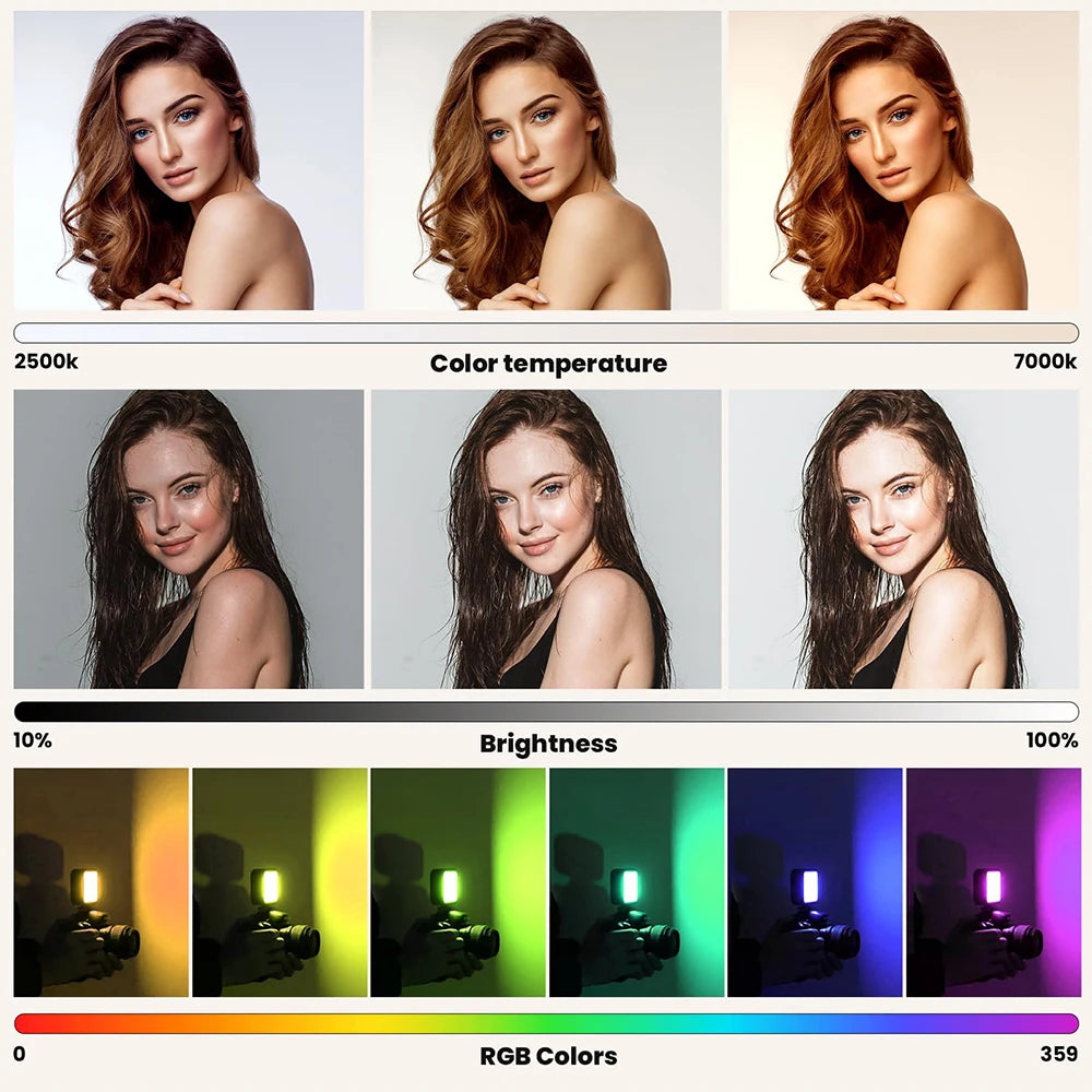 Pocket RGB Fill Light - Ultra Portable LED Video Light