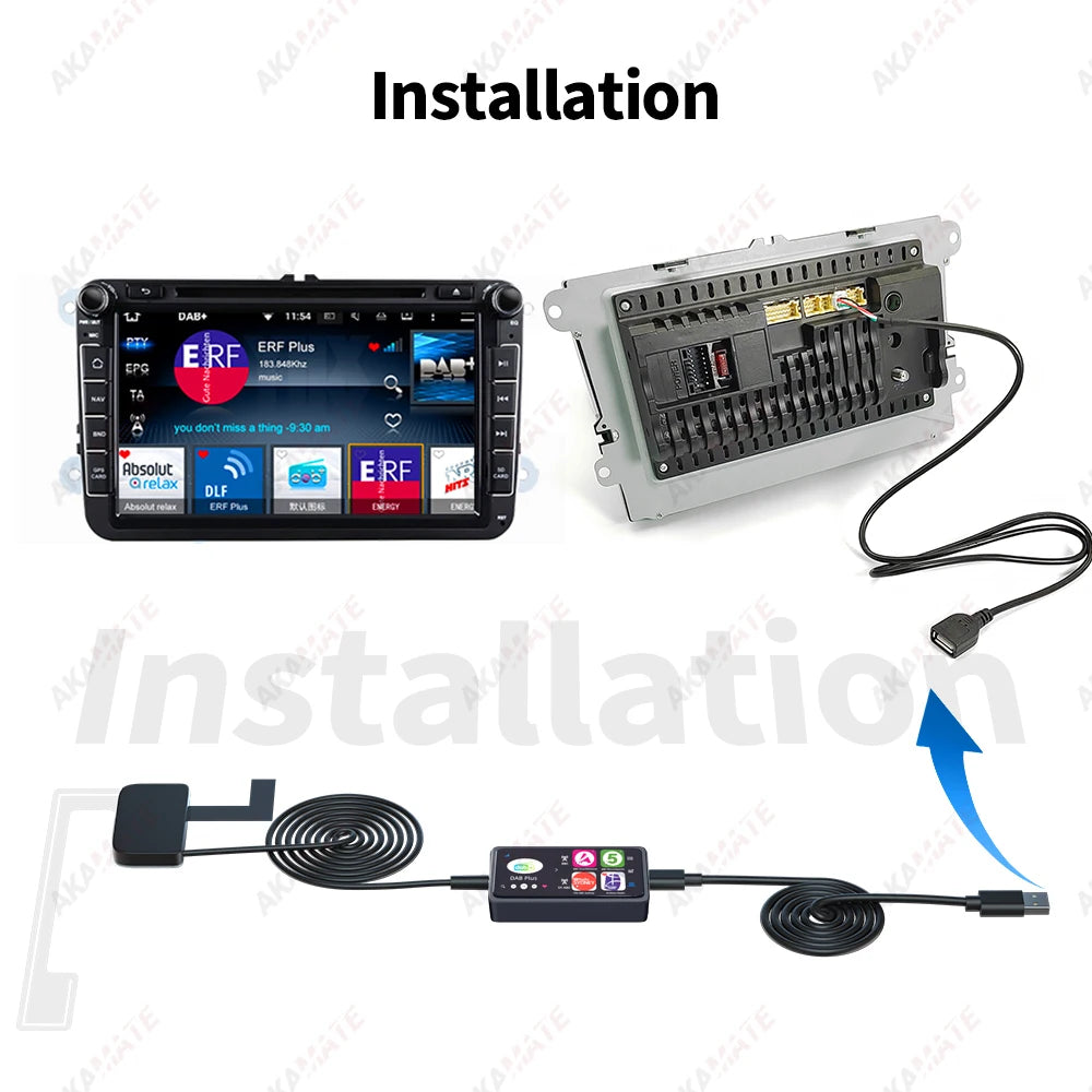 Newest DAB Plus Receiver Antenna - USB Adapter Auto Scan