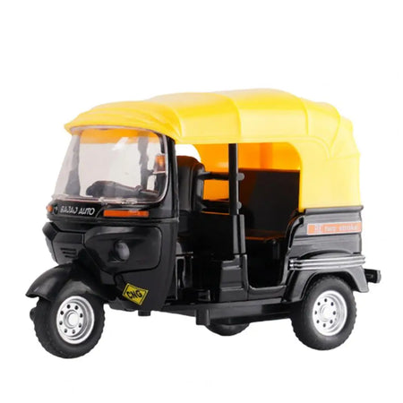 Alloy Indian Tricycle Model &ndash; Diecast Sound and Light Motorcycle Toy Black