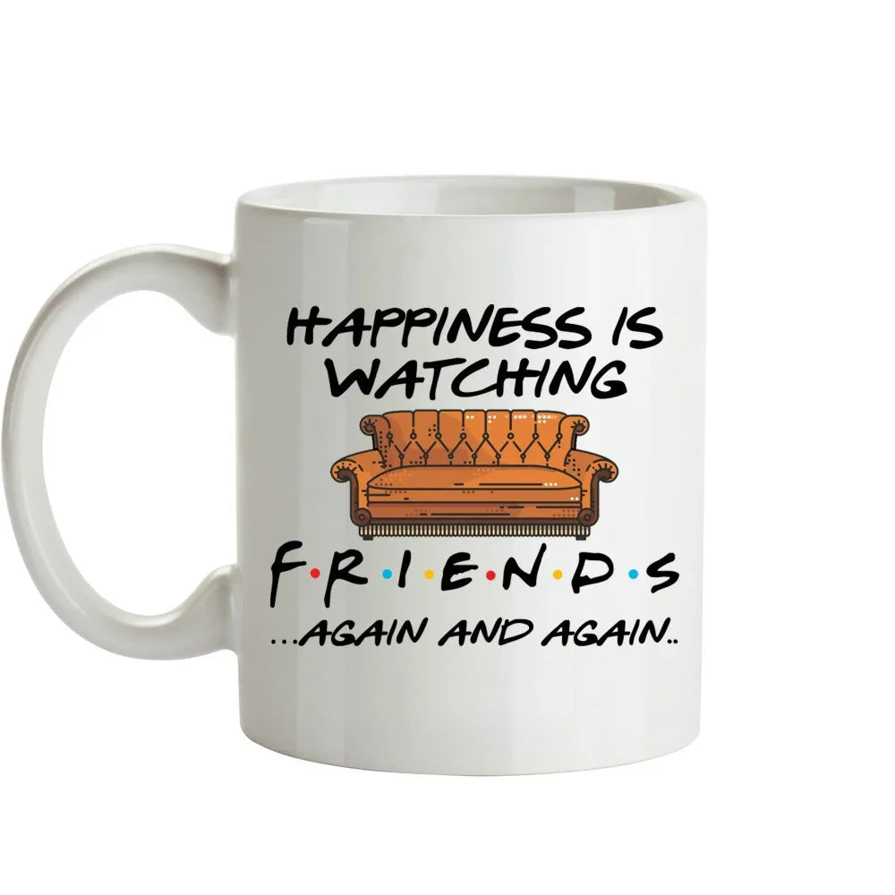 Friends Porcelain Travel Beer Coffee Mug - Eco Friendly WHITE / 301-400ml
