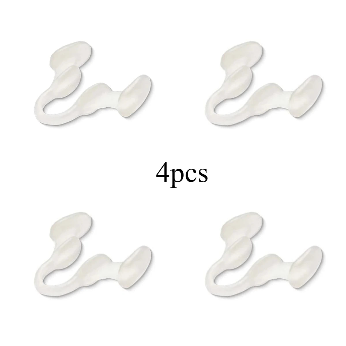 Silicone Anti Snoring Device ZX025 &ndash; Naturally Stop Snoring F538-white-4pc