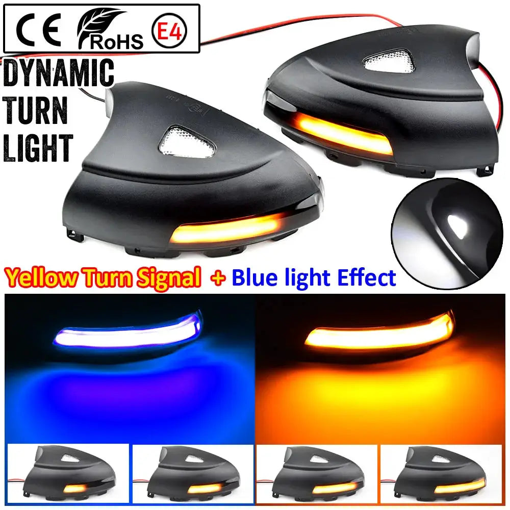 LED Mirror Turn Signal Lights With Flowing Water Effect For VW Tiguan MK1 Sharan Skoda Yeti by InterCyprus Trading Ltd