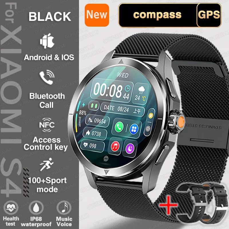 Xiaomi S4 Ultra - Outdoor Sport GPS Health Tracking Black Mesh Belt 2A / Global version