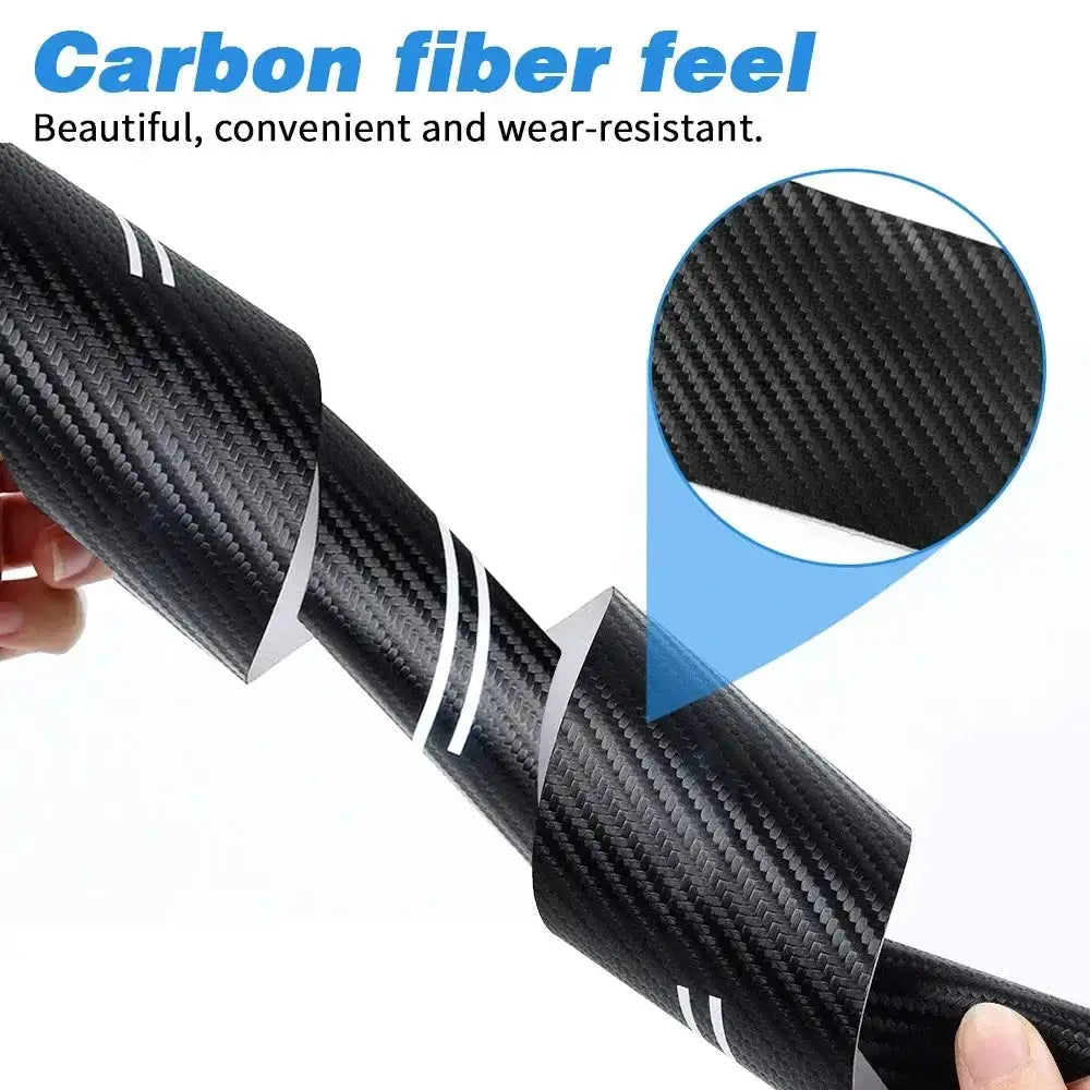 Carbon Fiber Door Sill Protector For Nissan Leaf 60cm 7cm