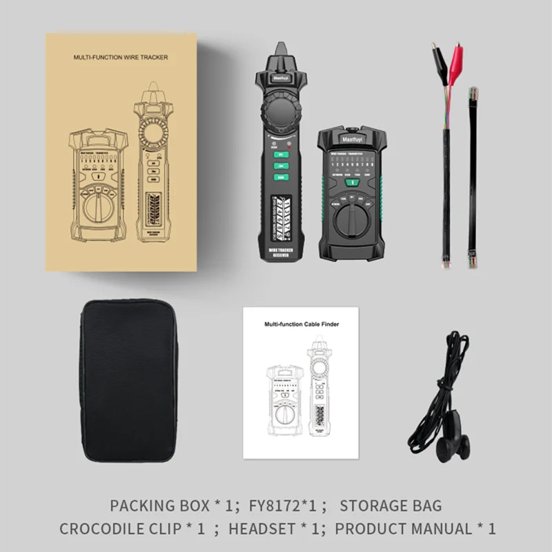 FY8172 Cable Tester &ndash; LCD Display And POE Analysis