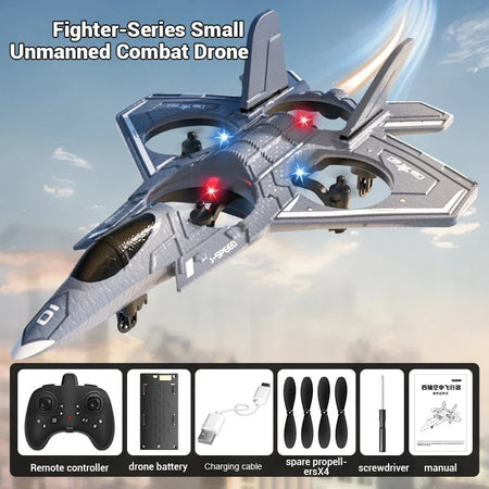 Cross-Border New Small Combat Drone Toy &ndash; Anti Crash Foam Grey
